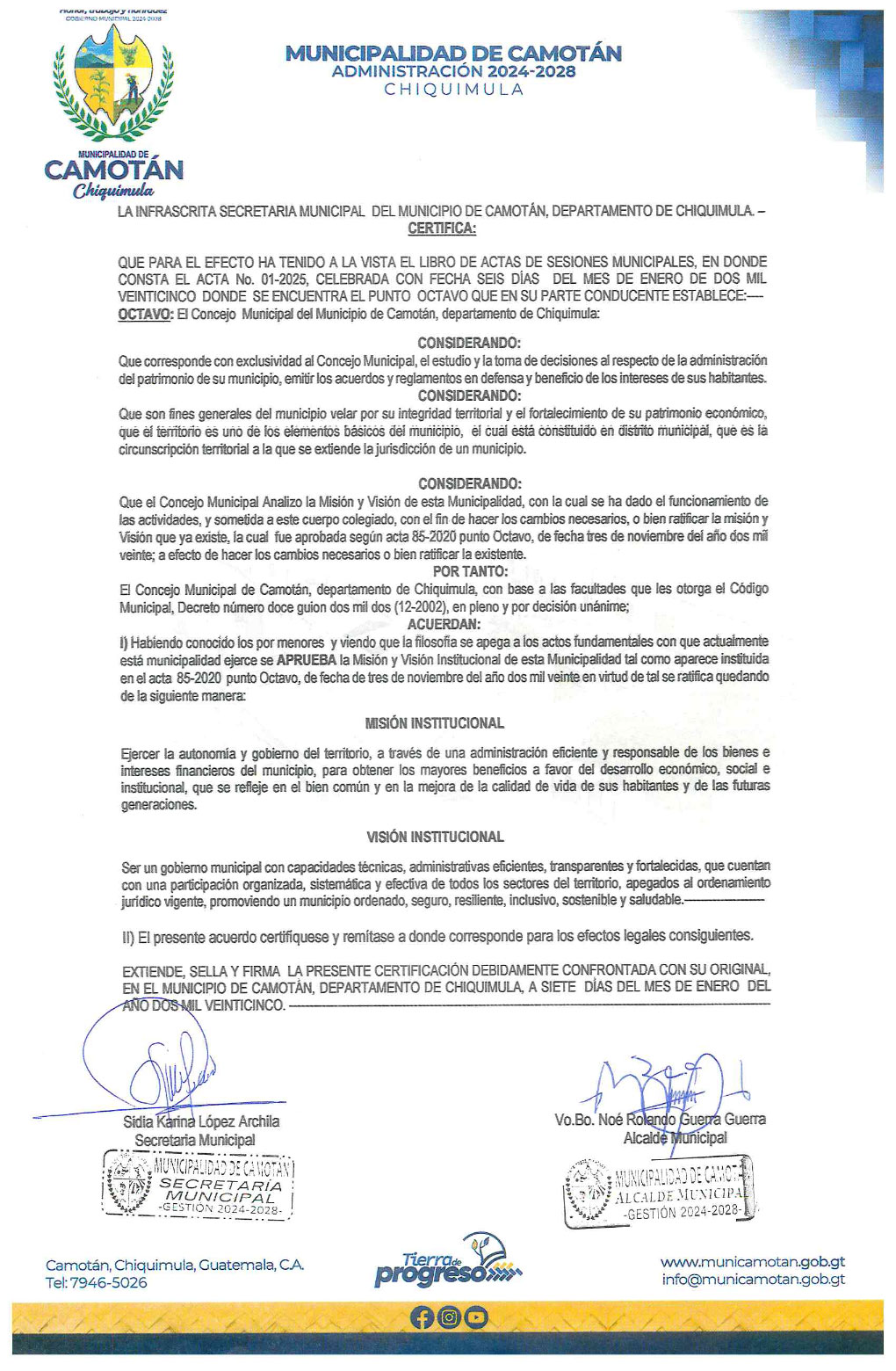 Misión y Visión
